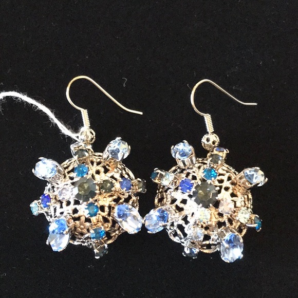 Italian Swarovski Crystal Earrings - Picture 1 of 2